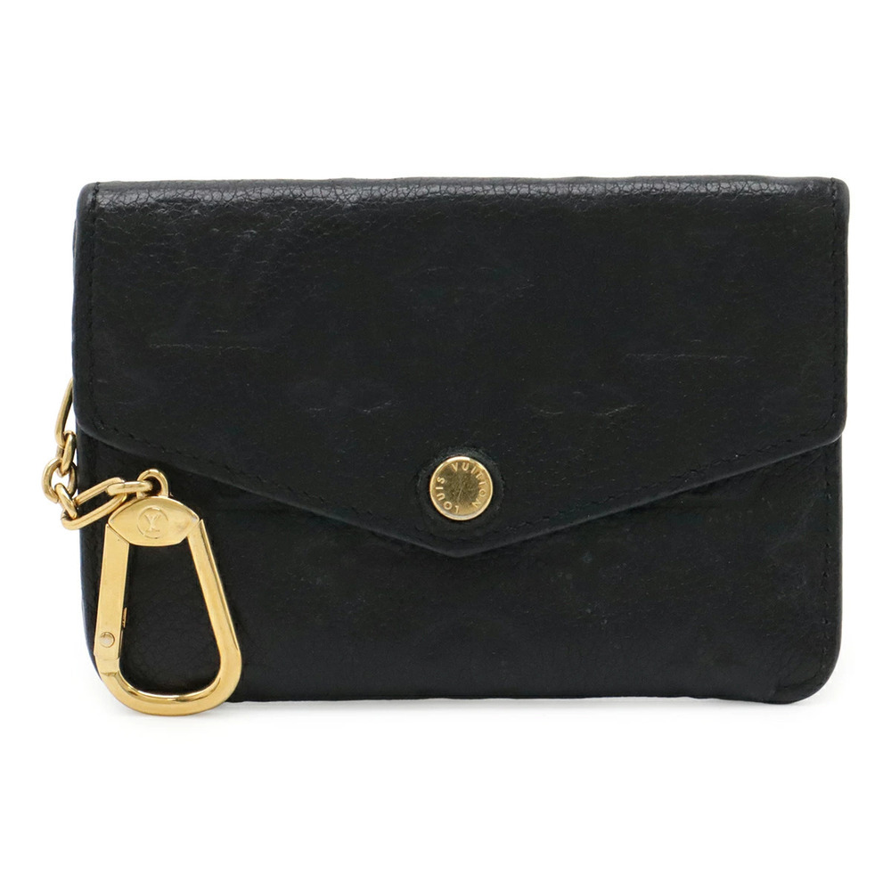 LOUIS VUITTON Monogram Empreinte Pochette coin case Wallet Noir Black